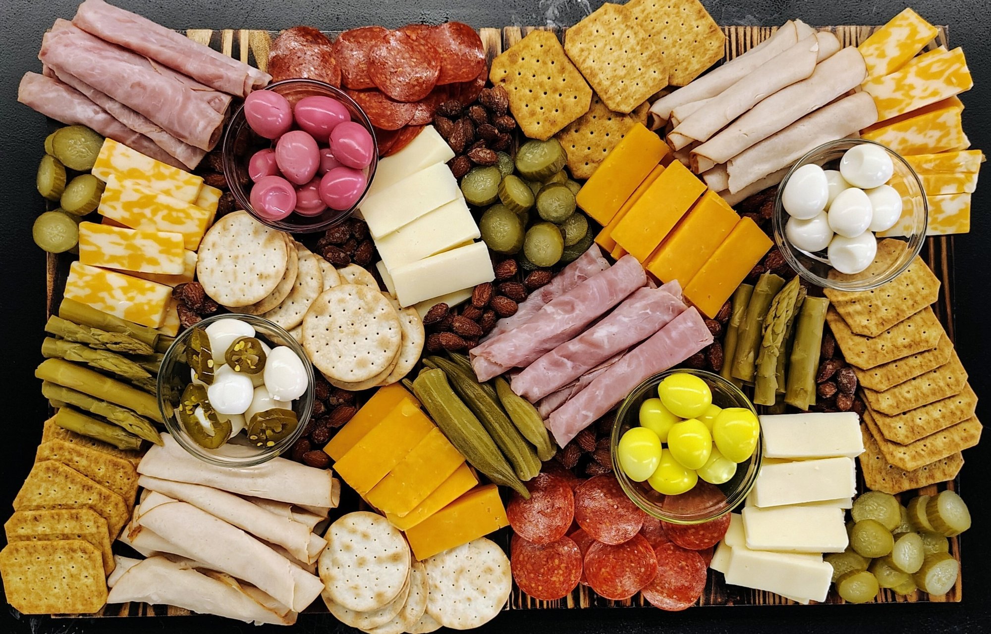 Pickled Quail Eggs Charcuterie Board